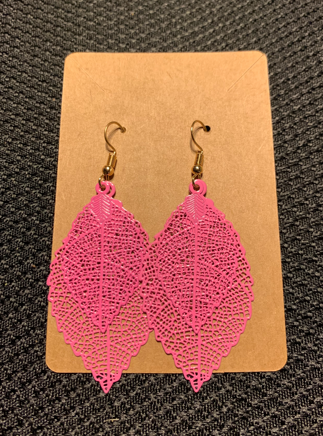 Double Hollow Leaf Earrings