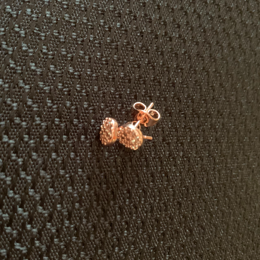 Rose Gold Stone Stud